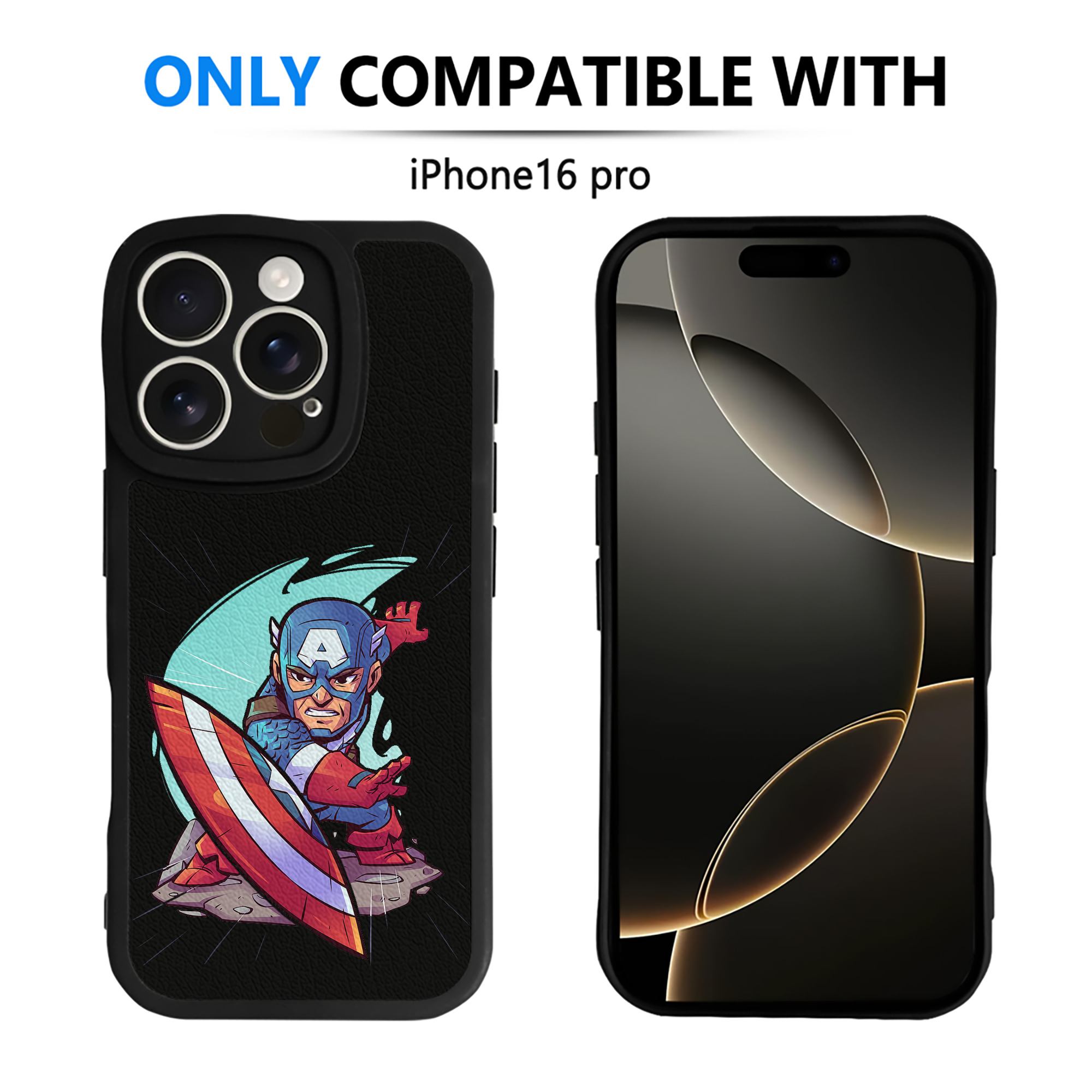 （画像用） アベンジャーズ The Avengers 【iPhone 16シリーズ対応】シリコンスマホケース（レザー調） 材質：シリコン